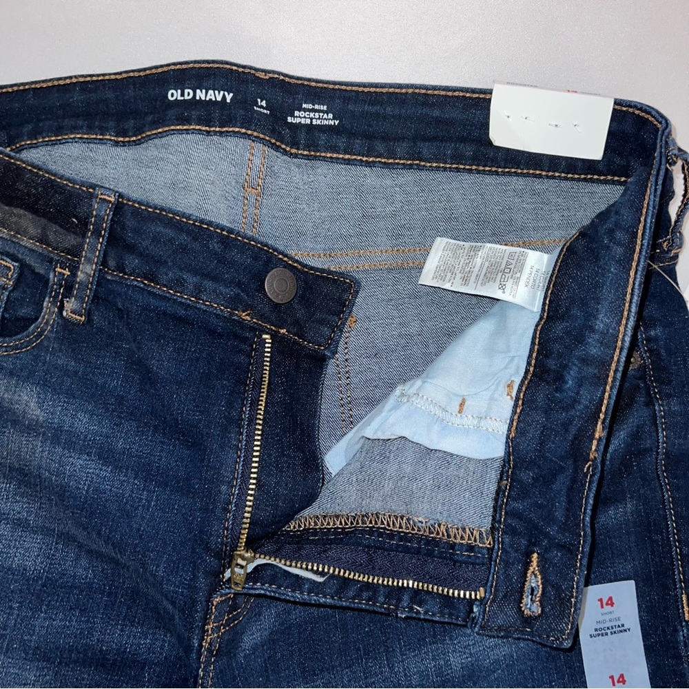 Old Navy Blue Skinny Jeans Classic Denim - Picture 8 of 11